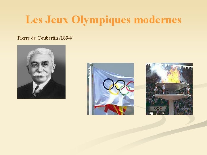 Les Jeux Olympiques modernes Pierre de Coubertin /1894/ 