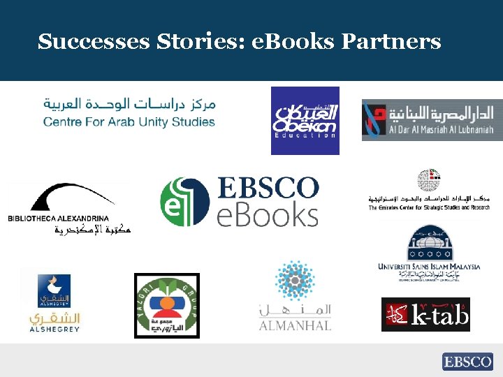 Successes Stories: e. Books Partners 