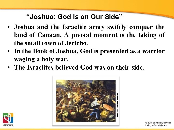 static. artbible. info/large/jozua_amorieten. jpg “Joshua: God Is on Our Side” • Joshua and the