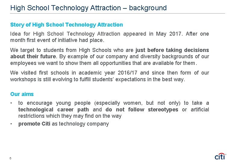 High School Technology Attraction – background Story of High School Technology Attraction Idea for