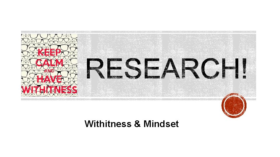  Withitness & Mindset 