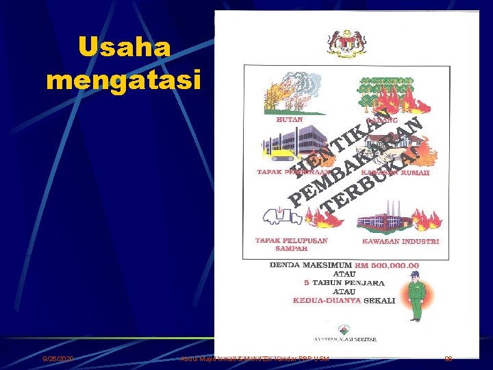 Usaha mengatasi 9/26/2020 Abdul Majid Ismail & Mohd Zin Kandar PBP USM 98 