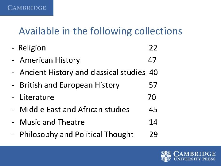 Available in the following collections - Religion 22 American History 47 Ancient History and