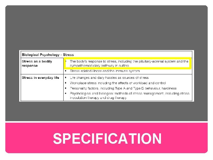 Specification SPECIFICATION 