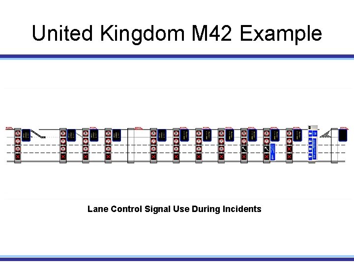 United Kingdom M 42 Example Lane Control Signal Use During Incidents 