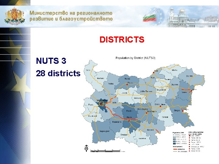 DISTRICTS NUTS 3 28 districts 