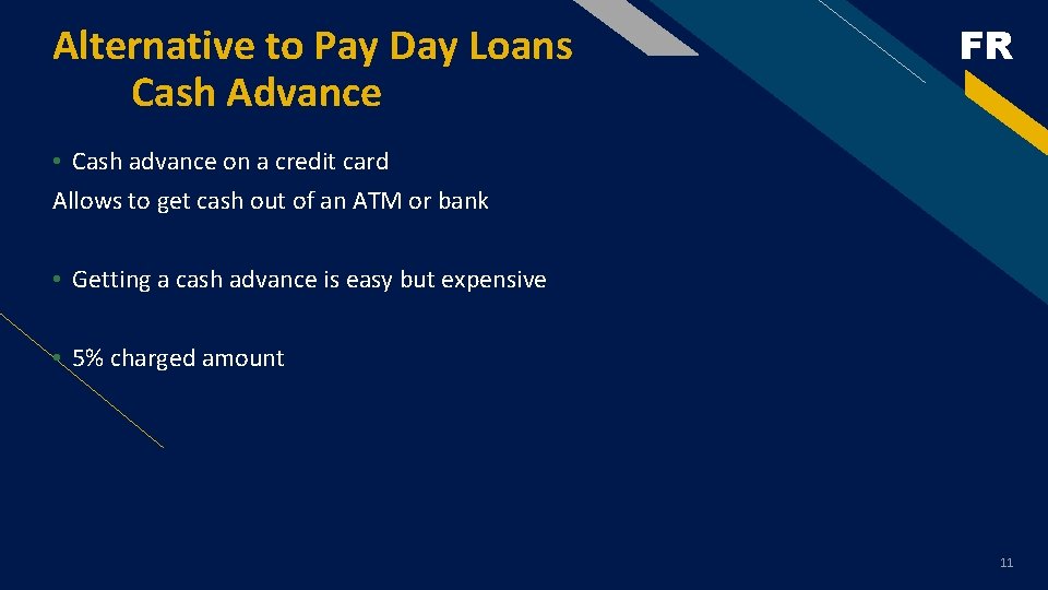 Alternative to Pay Day Loans Cash Advance FR • Cash advance on a credit