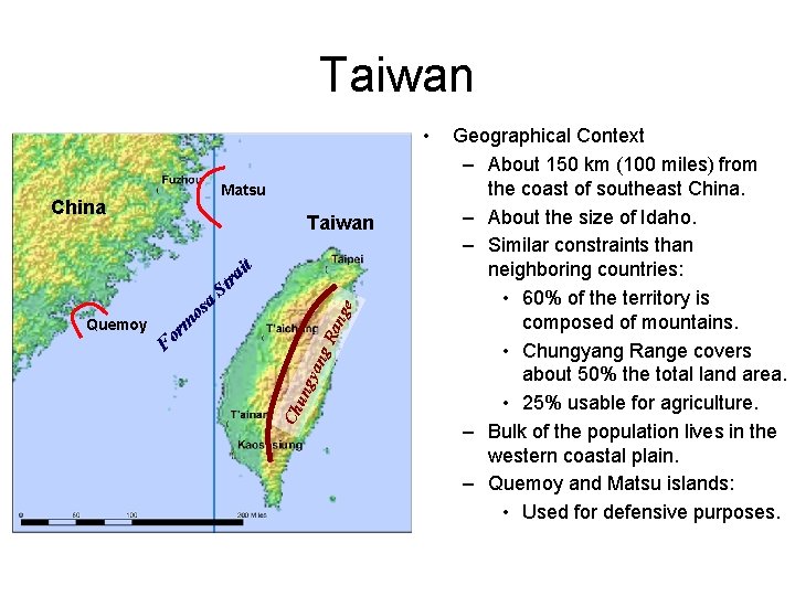 Taiwan • Matsu China it e S ang a os tra ung yan g.
