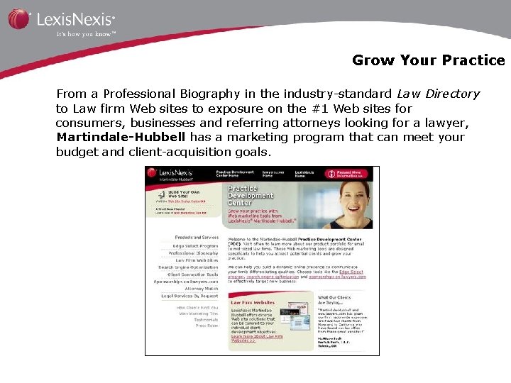 Grow Your Practice From a Professional Biography in the industry-standard Law Directory to Law