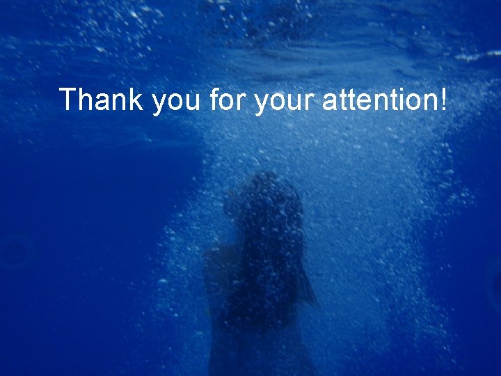 Thank you for your attention! 