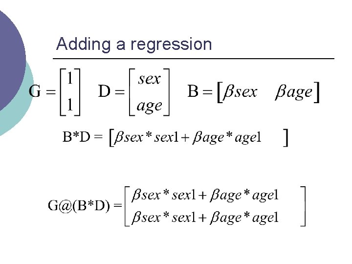 Adding a regression 