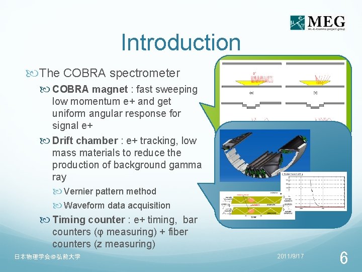 Introduction The COBRA spectrometer COBRA magnet : fast sweeping low momentum e+ and get