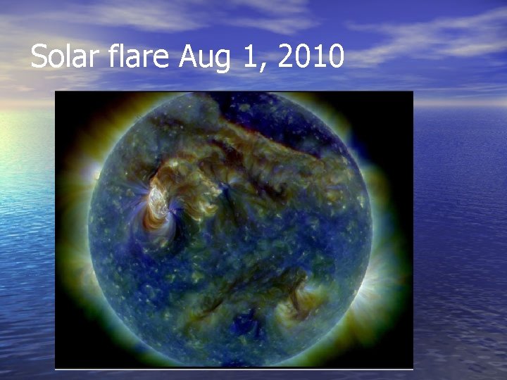 Solar flare Aug 1, 2010 