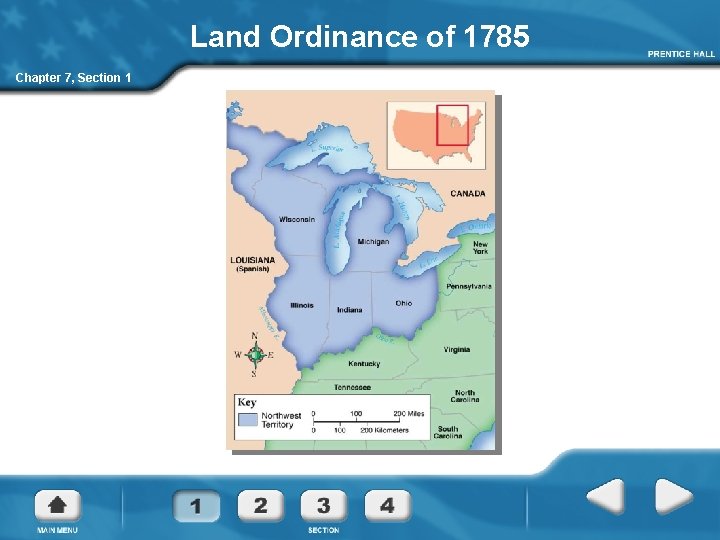 Land Ordinance of 1785 Chapter 7, Section 1 