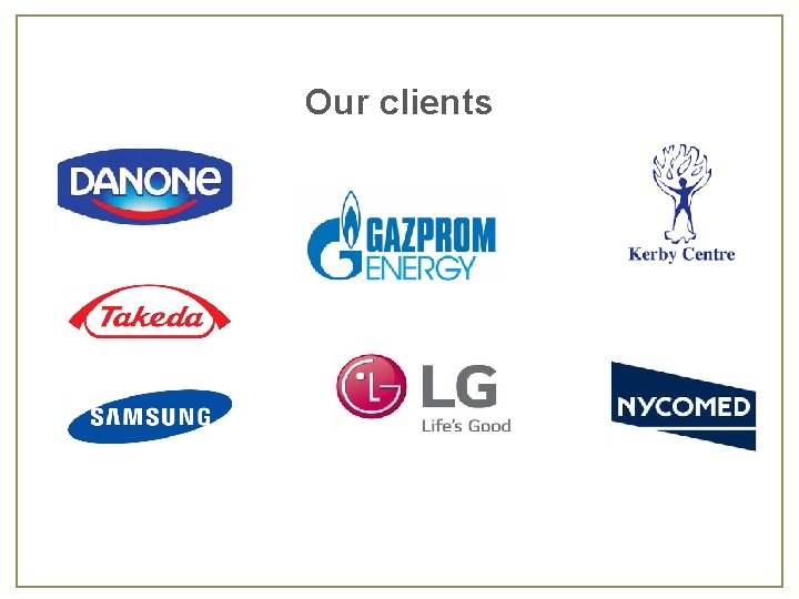 Our clients 