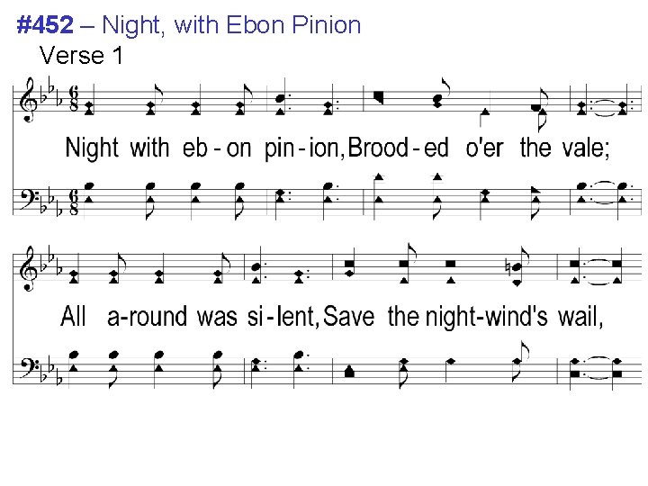 #452 – Night, with Ebon Pinion Verse 1 #452 – Night, with Ebon Pinion Verse 1