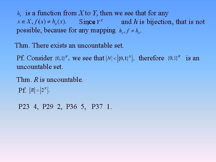 is a function from X to Y, then we see that for any Since