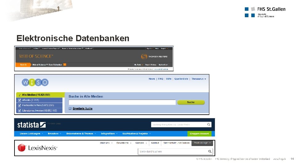 Elektronische Datenbanken 14 