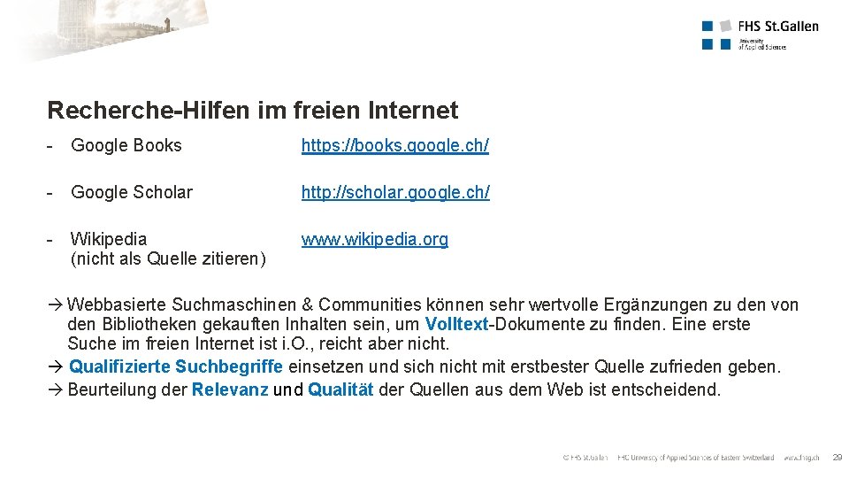 Recherche-Hilfen im freien Internet - Google Books https: //books. google. ch/ - Google Scholar