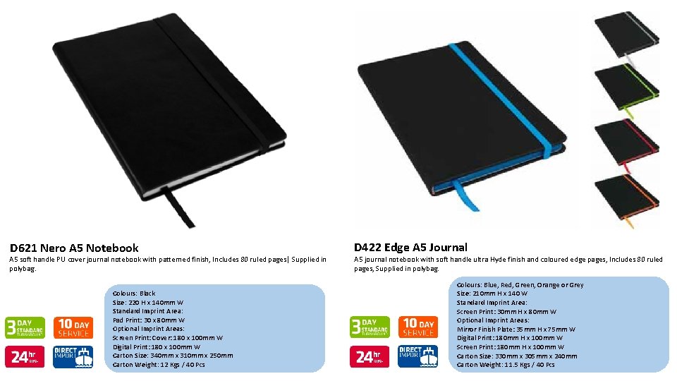 D 621 Nero A 5 Notebook A 5 soft handle PU cover journal notebook