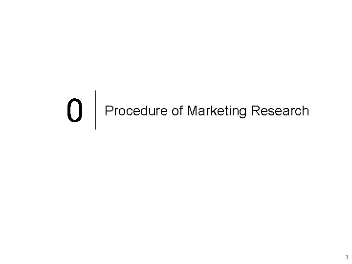 0 Procedure of Marketing Research 33 