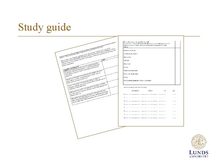 Study guide 