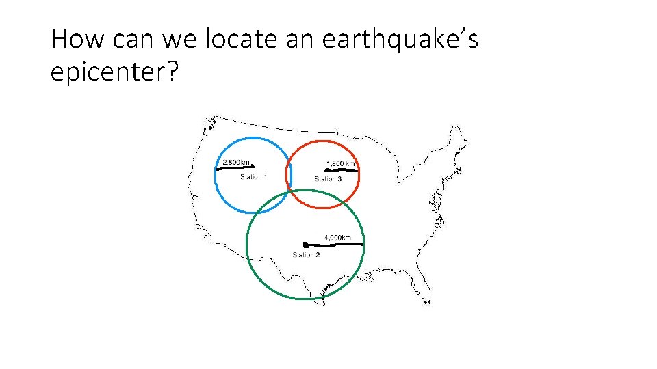 How can we locate an earthquake’s epicenter? 