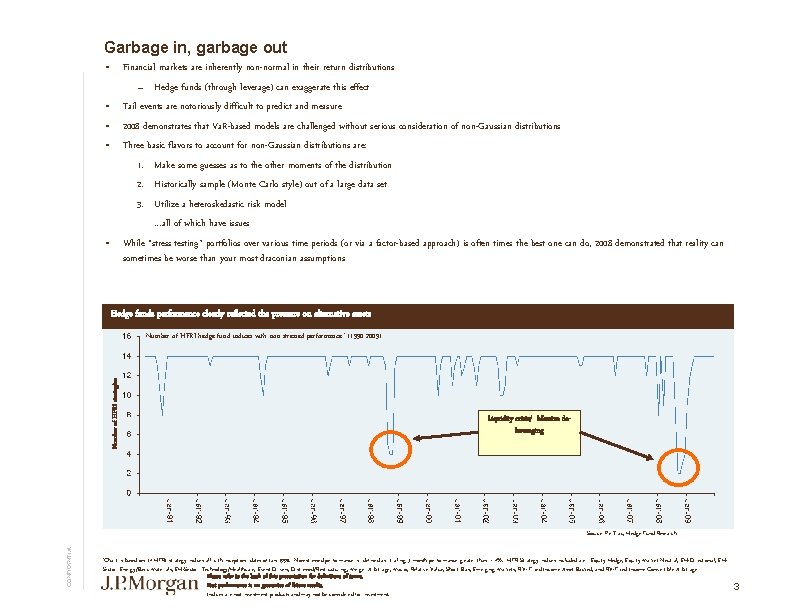 Garbage in, garbage out • Financial markets are inherently non-normal in their return distributions