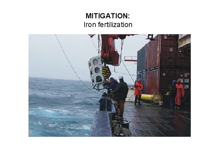 MITIGATION: Iron fertilization 