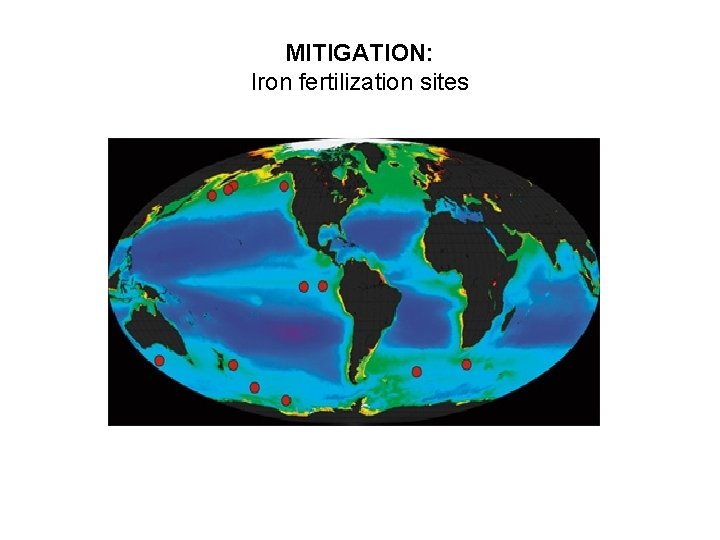 MITIGATION: Iron fertilization sites 