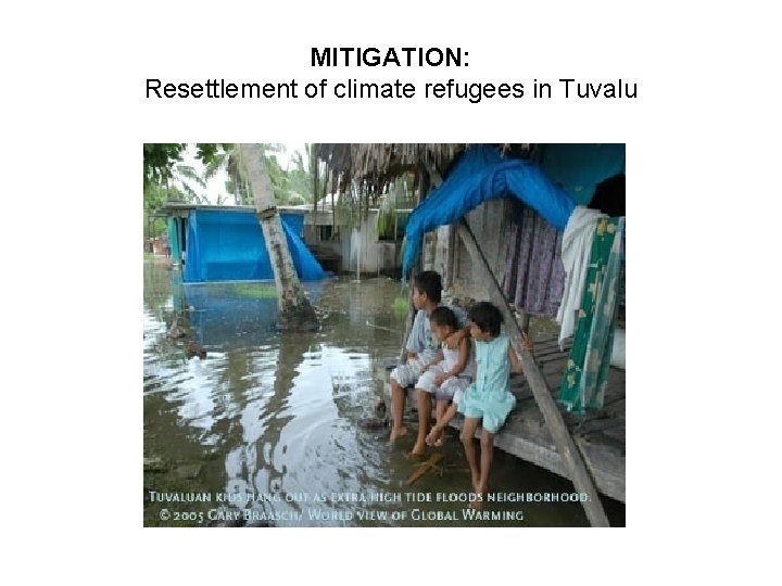 MITIGATION: Resettlement of climate refugees in Tuvalu 