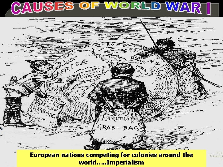 European nations competing for colonies around the world…. . Imperialism Cartoo European gr b