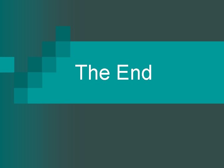 The End 