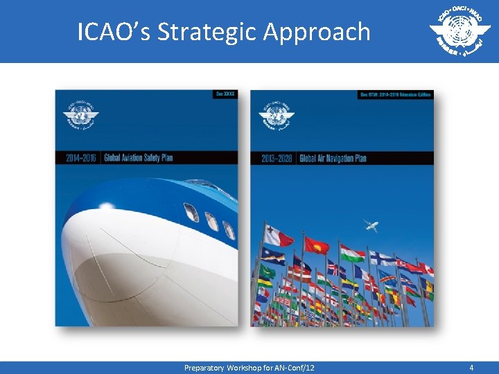 ICAO’s Strategic Approach Preparatory Workshop for AN-Conf/12 4 