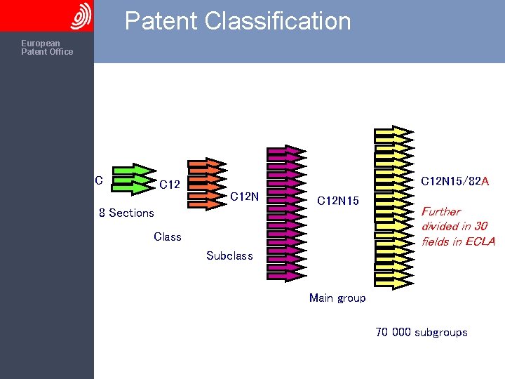 Patent Classification The European Patent Office C C 12 N 15/82 A C 12