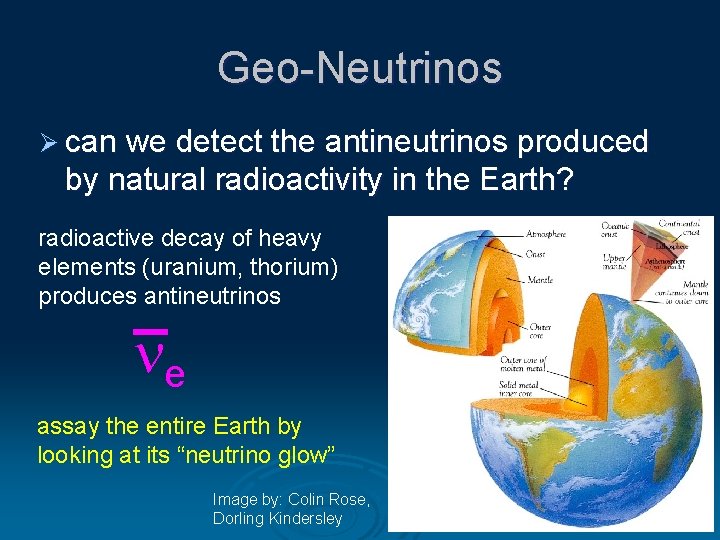 Geo-Neutrinos Ø can we detect the antineutrinos produced by natural radioactivity in the Earth?