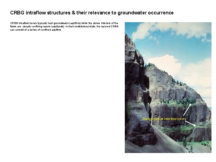 CRBG intraflow structures & their relevance to groundwater occurrence CRBG intraflow zones typically host