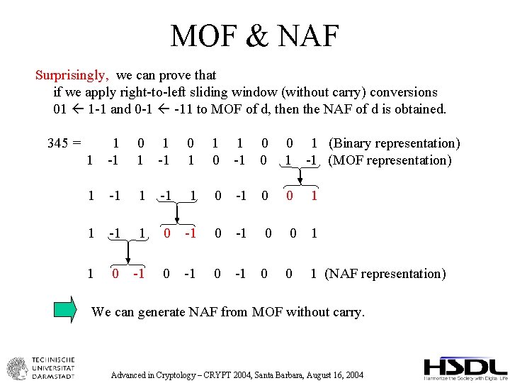 MOF & NAF Surprisingly, we can prove that if we apply right-to-left sliding window