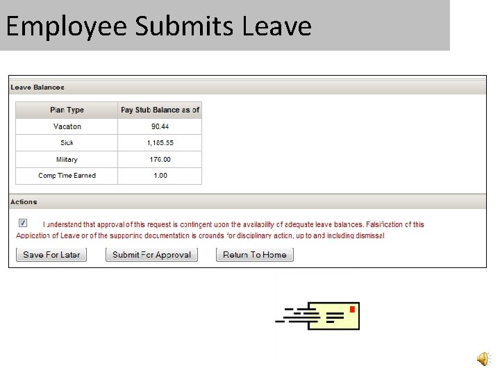 Employee Submits Leave 