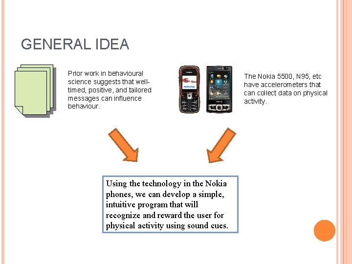 GENERAL IDEA Prior work in behavioural science suggests that welltimed, positive, and tailored messages