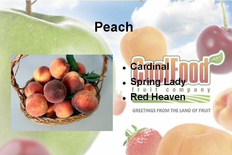 Peach Cardinal Spring Lady Red Heaven 