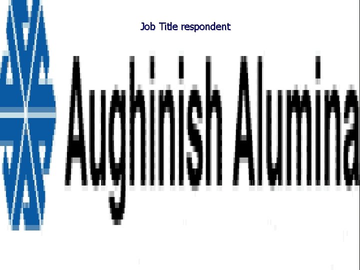 Job Title respondent 