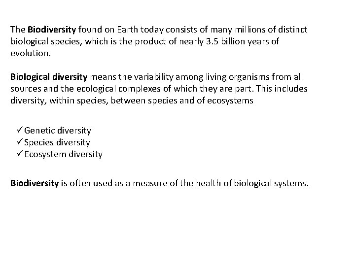 Defining Biodiversity What Is The Nature And Value