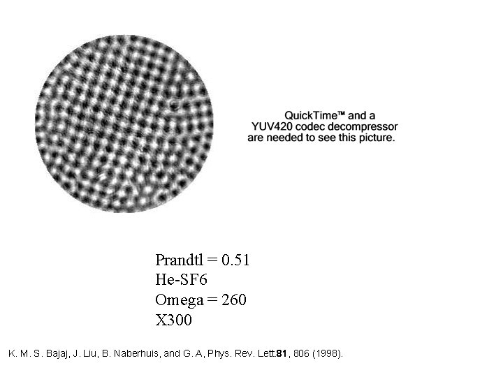 Prandtl = 0. 51 He-SF 6 Omega = 260 X 300 K. M. S.