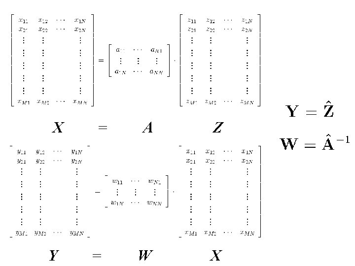 X Y = = A Z W X 