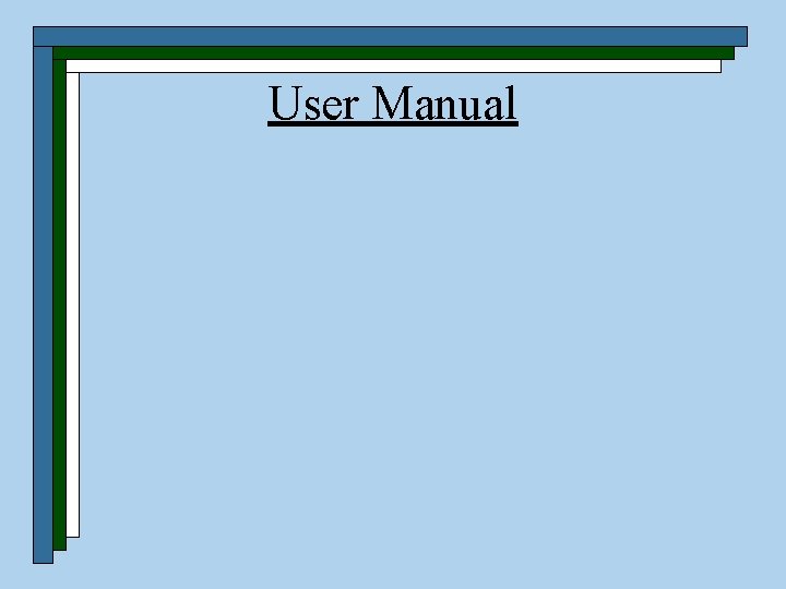 User Manual 