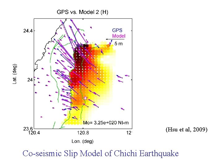 (Hsu et al, 2009) Co-seismic Slip Model of Chichi Earthquake 