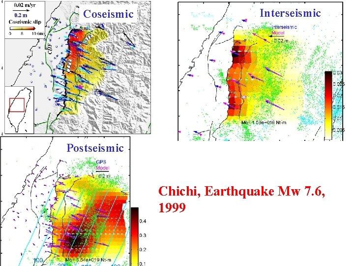 Coseismic Interseismic Postseismic Chichi, Earthquake Mw 7. 6, 1999 