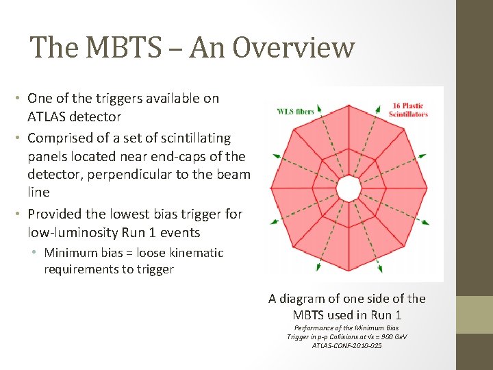 The MBTS – An Overview • One of the triggers available on ATLAS detector