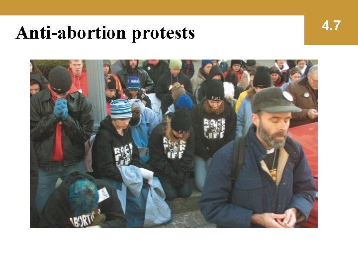 Anti-abortion protests 4. 7 